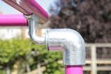 Pink Powder Coated Tube & Interclamp Fitting